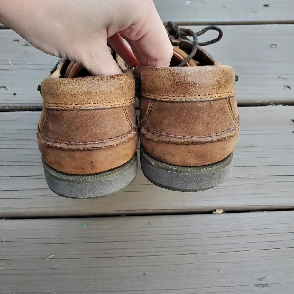 Sperry Top-Sider Original‎ Two Eye Brown Nubuck Suede Leather Boat Shoes 10.5